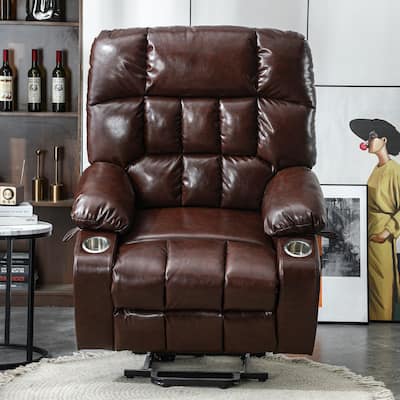 Oversized Electric Power Lift Recliner Chair with Massage and Heating