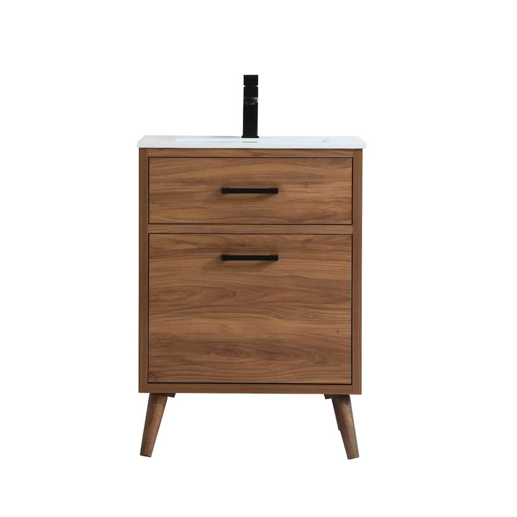 Elegant Lighting VF41024 Boise 24" Free Standing Single Basin Vanity