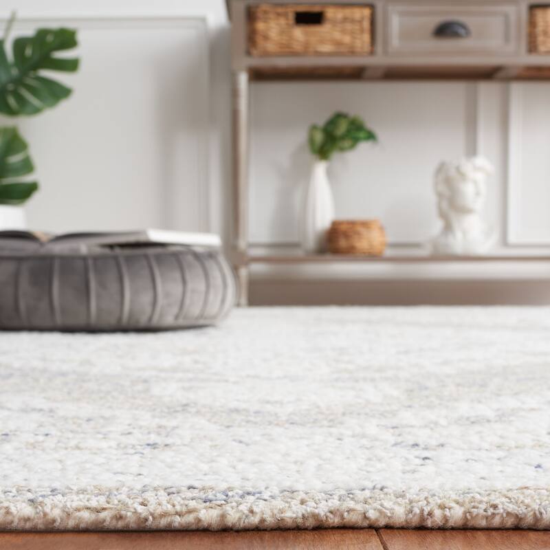 SAFAVIEH Handmade Ebony Agota Modern Wool Rug