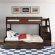 preview thumbnail 2 of 30, Max and Lily Modern Farmhouse Twin Over Full Bunk Bed With Staircase and Trundle