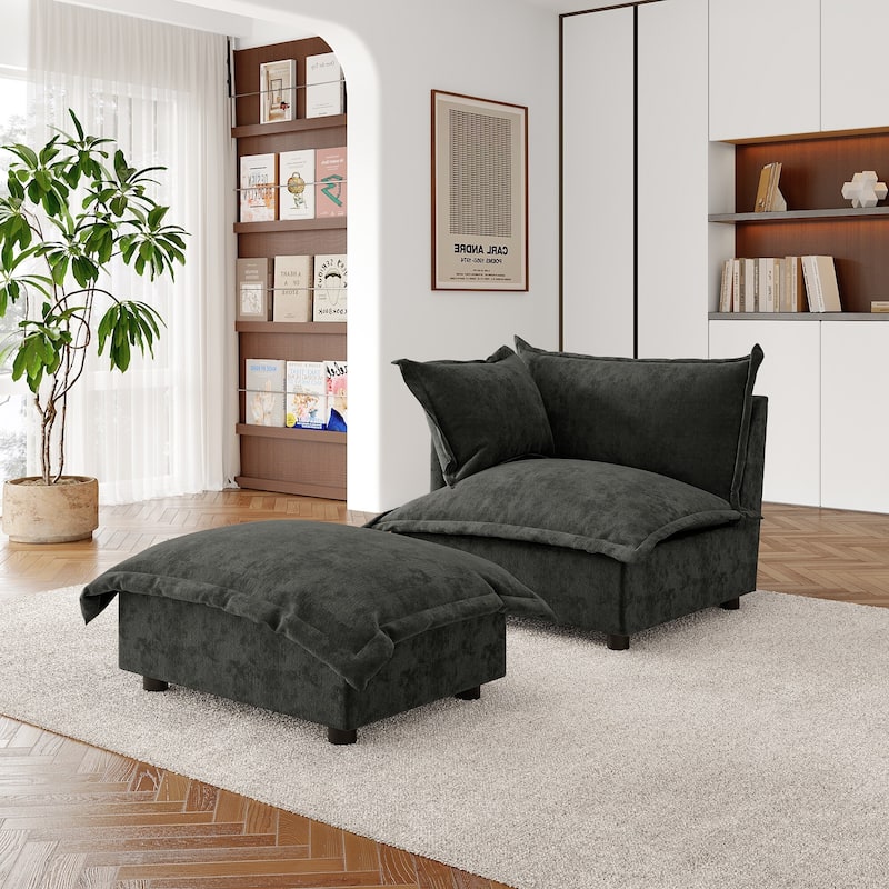 Double Layer Cushion Comfy Cloud Modular Sectional Sofa Set