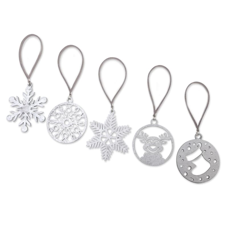Novica Handmade Merry Eve Handcrafted Ornaments (Set Of 5)