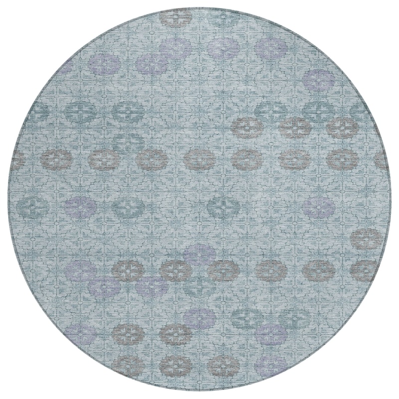 HomeRoots Geometric Transitional Rectangle Outdoor Rug
