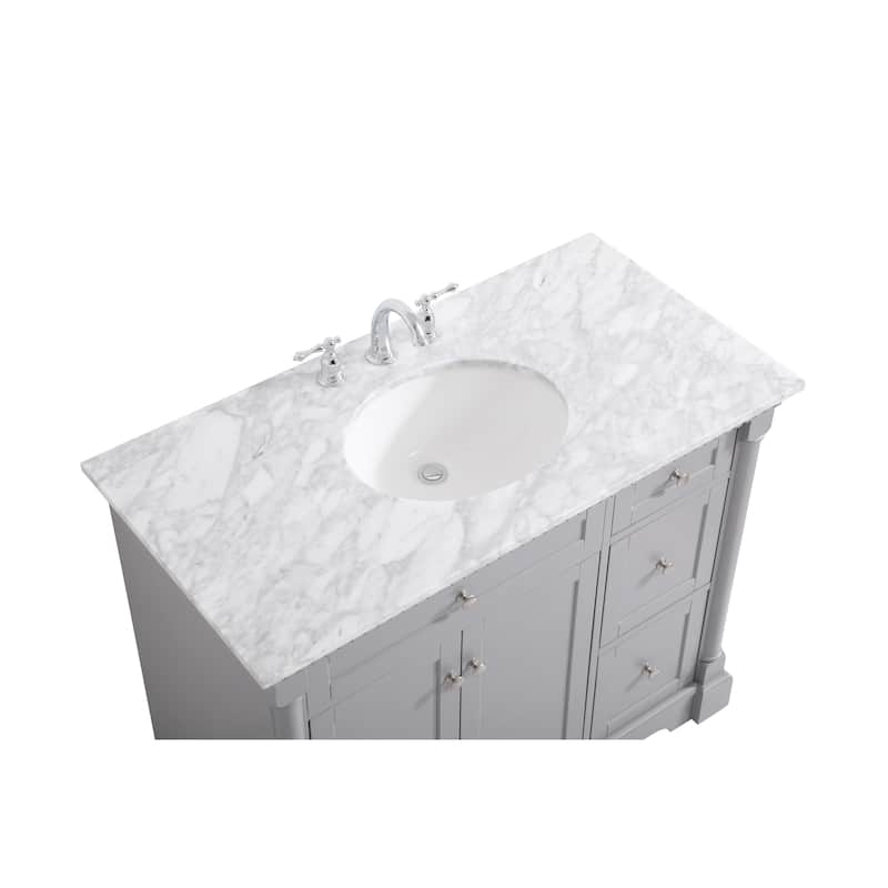 Petal 36 - 48 Inch Single Bathroom Vanity