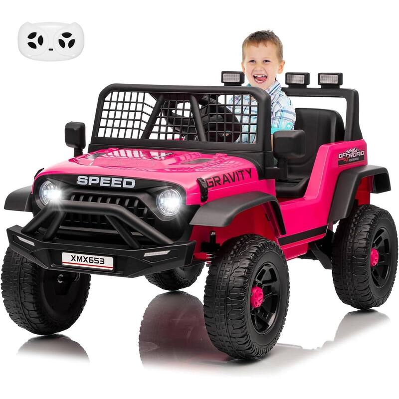 Electric Vehicles 12V Ride on Car for 3+ Kids Best Gift - Pink