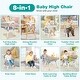 preview thumbnail 2 of 33, Baby High Chair, 8 in 1 Convertible Highchair, Table & Chair Set | Toddler Chair w/Safety Harness, Removable Tray