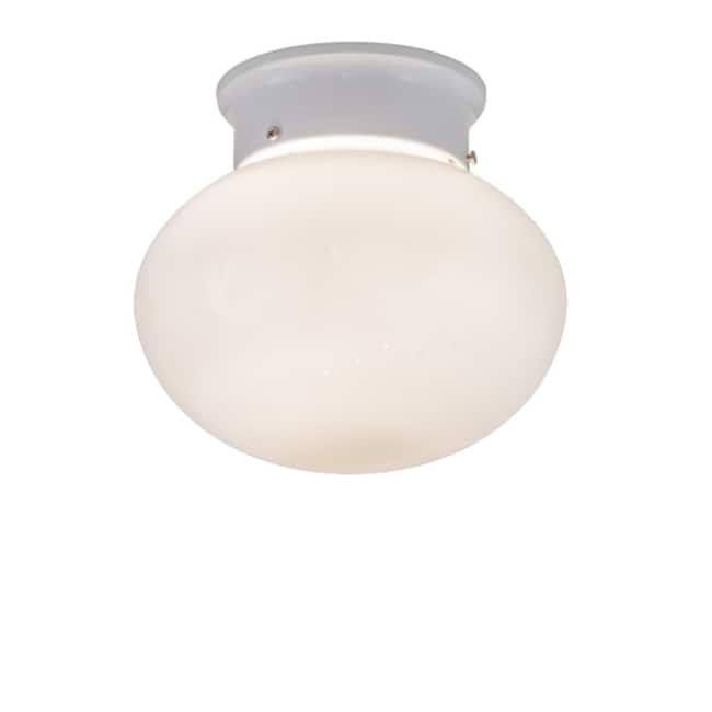 Meyda Tiffany 214386 Bola 8" Wide Semi-Flush Ceiling Fixture with Milk