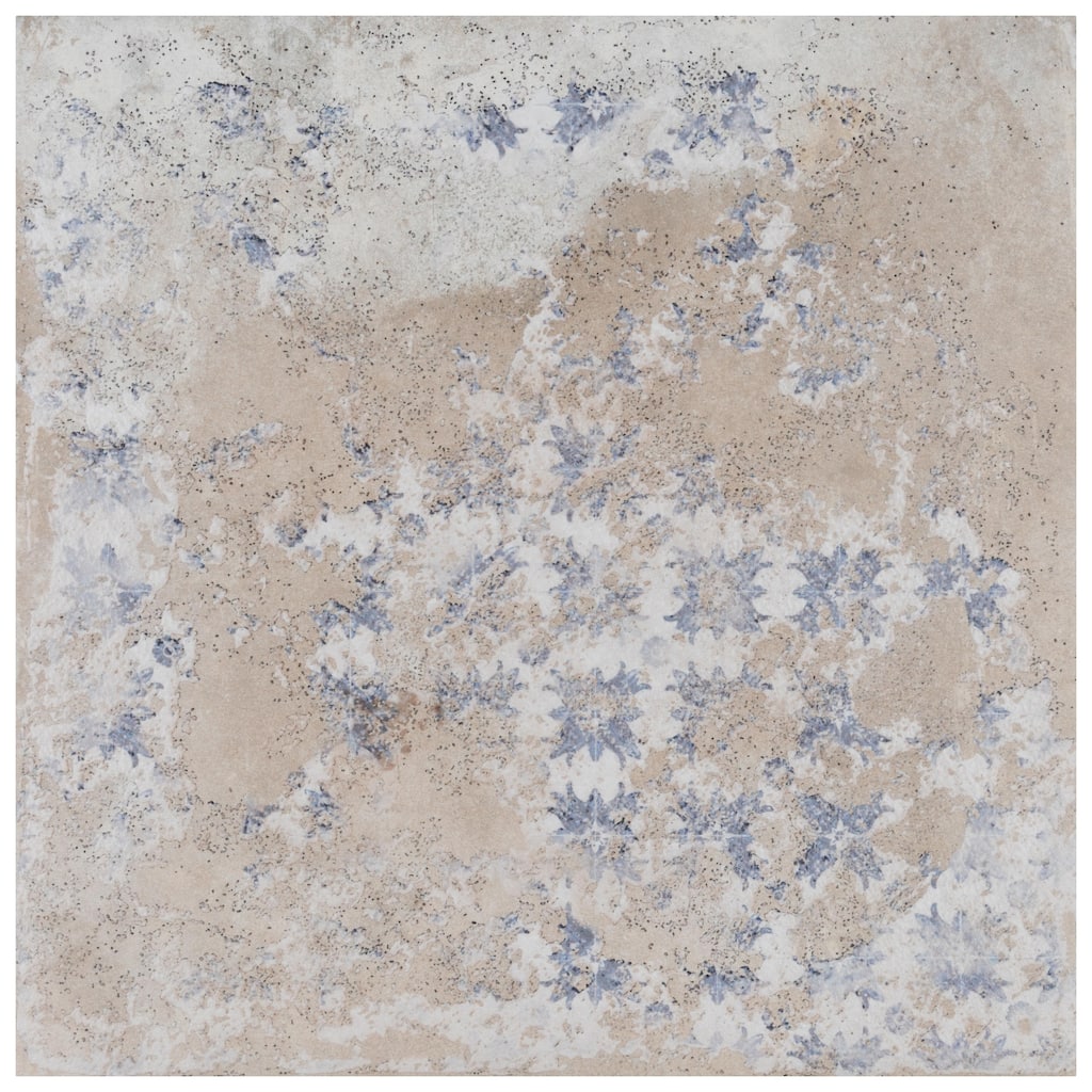 Merola Tile Antigua Deco Beige 13" x 13" Porcelain Floor and Wall Tile
