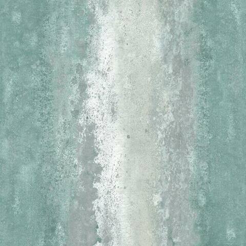 RoomMates Oxidized Metal Peel and Stick Wallpaper Blue