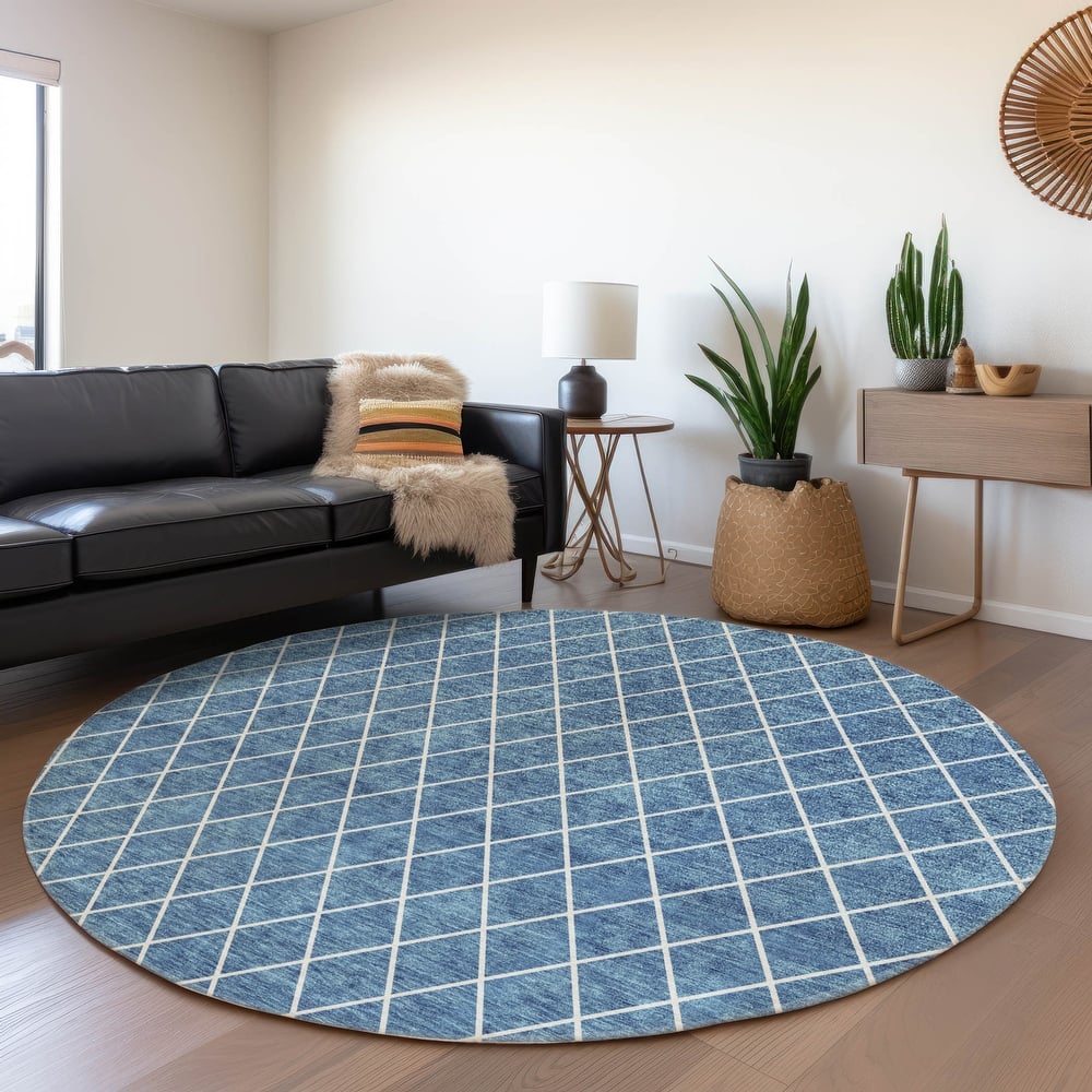 Premium Washable Super Soft Diamond Trellis Mayfield Rug