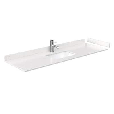 Wyndham Collection 66" Single Vanity Top with Undermount Rectangular