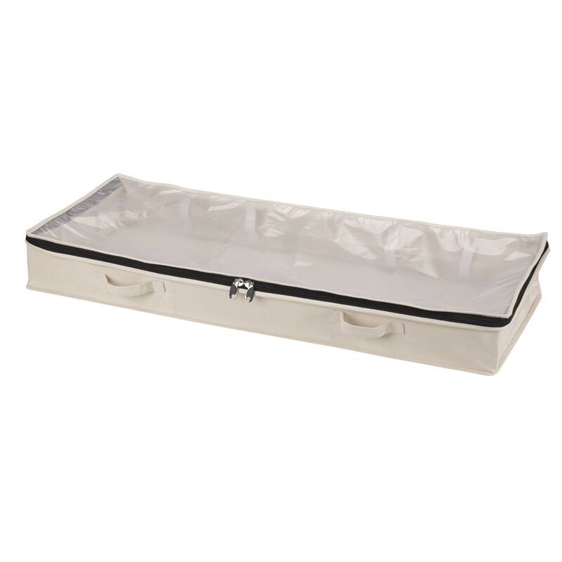Household Essentials Under Bed Storage Bag - 18.0"L x 42.0"W x 6.0"H - Cream