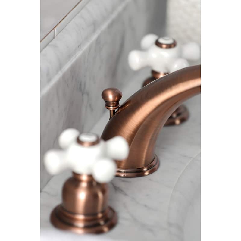 Kingston Brass Magellan Deck Mount Widespread Bathroom Faucet