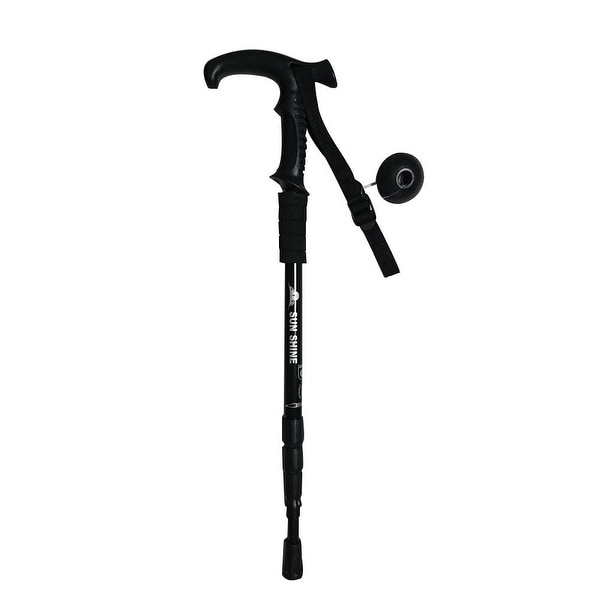 Sunshine Telescopic Anti Shock Aluminium Trekking Walking Cane Stick Alpenstock Blue