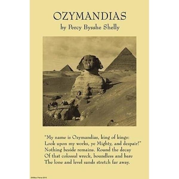 Ozymandias Was Another Name For Ramses The Great Pharaoh Of The ...