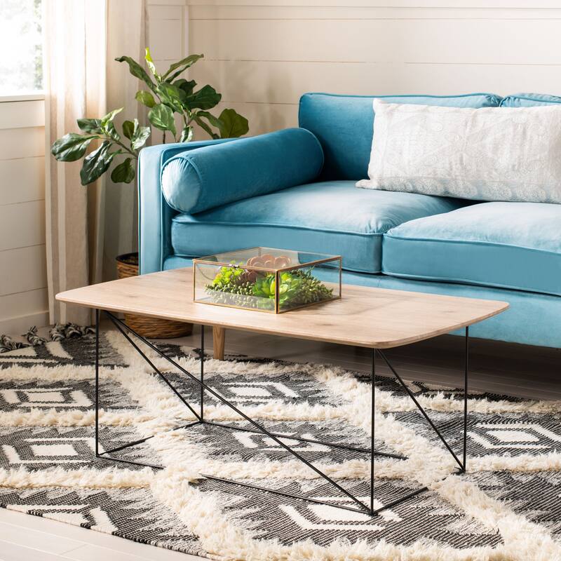 SAFAVIEH Maida Rectangle Coffee Table - 39.4" x 21.6" x 15.8" - 40" W x 22" D x 16" H - 39Wx22Dx16H