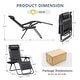 preview thumbnail 57 of 61, Homall Patio Zero Gravity Chair Lawn Lounge Chair with Pillow Set of 2