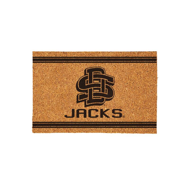 South Dakota State University Monochrome Indoor/Outdoor Coir Door Mat
