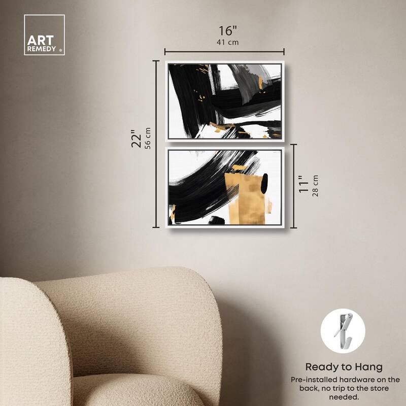 Refined Simplicity Canvas Set of 2 by Art Remedy