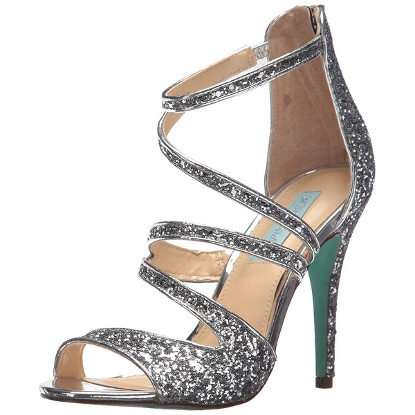 betsey johnson glitter heels