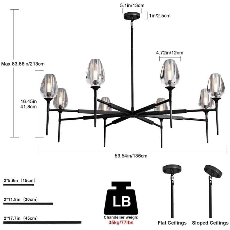 KAYLA Long tulip Wall Sconce