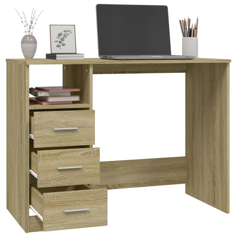 vidaXL Desk Engineered wood 40.2 in x 19.7 in x 29.9 in Desk