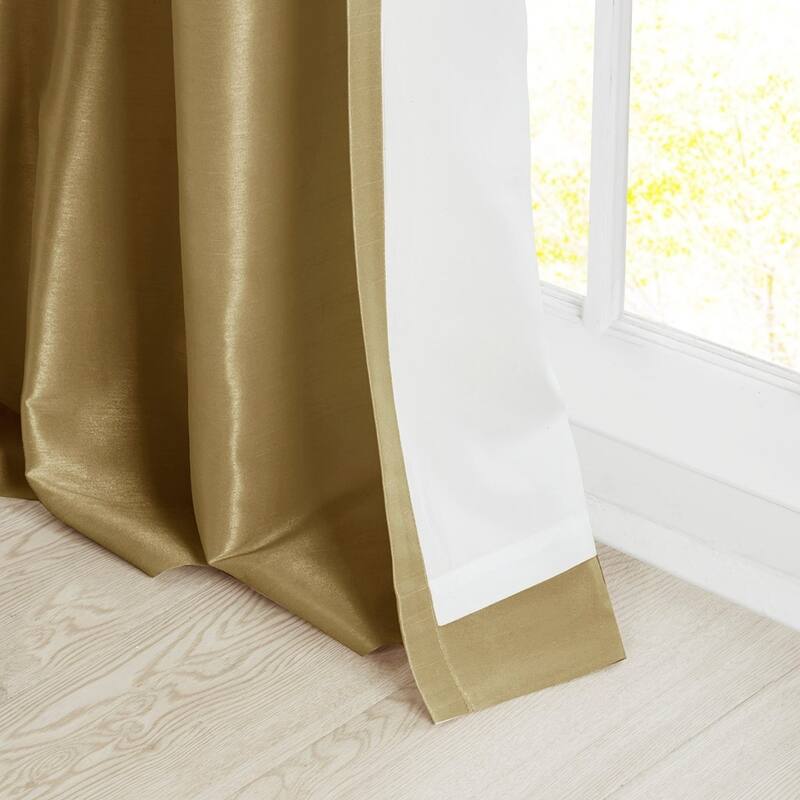 Twist Tab Lined Window Curtain Panel 50x108"