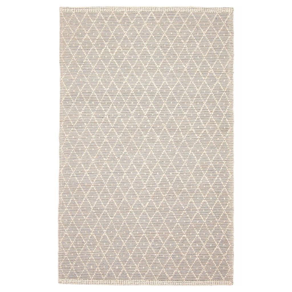 ECARPETGALLERY Braid weave Sienna Grey Wool Rug - 5'1 x 8'0