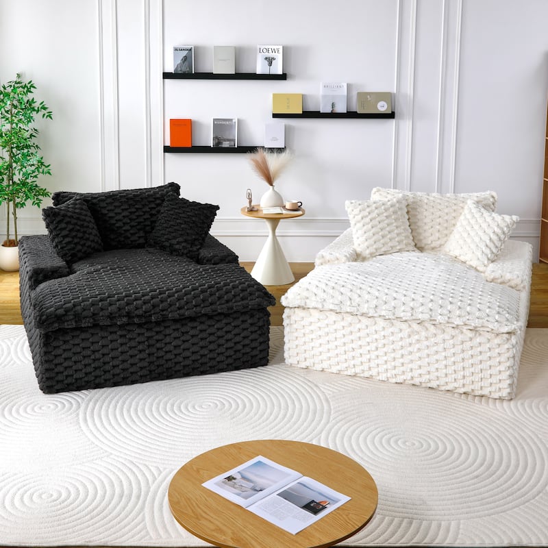 Oversized Single Sofa Chair Extra Wide Reclining Accent Chair Chaise Lounges