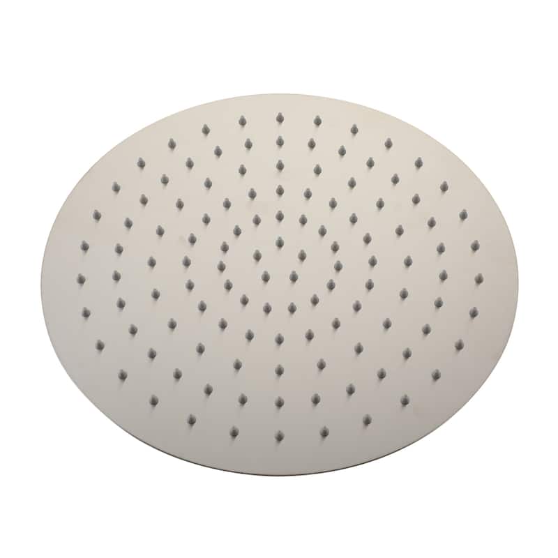 1-Spray Pattern with 2.5 GPM Round Ceiling Mount Rain Fixed Shower Head