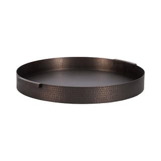 Kate and Laurel Samana Round Metal Tray