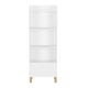 preview thumbnail 1 of 6, Kids 4-Tier Bookcase,Storage Cabinet Organizer for Children's Room White