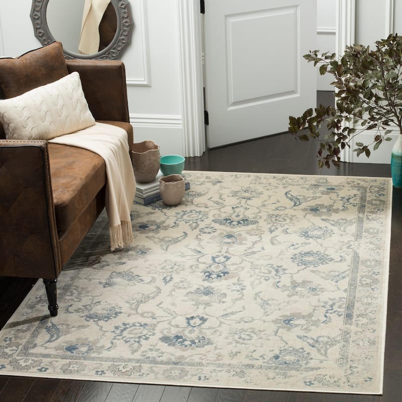 SAFAVIEH Vintage Distressed Boho Idella Oriental Rug - 3'3" x 5'7" - Stone/Blue
