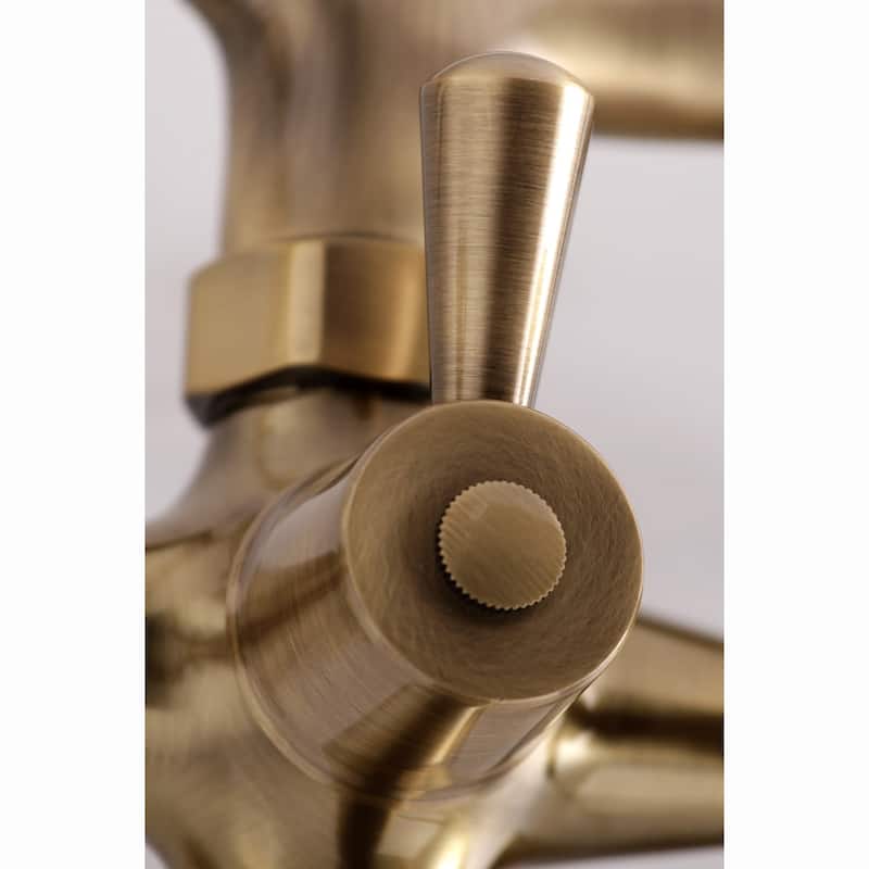 Kingston Brass Essex Wall Mounted Clawfoot Tub Filler with Built-In