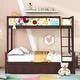 preview thumbnail 3 of 1, Multifunctional Design Full over Full Bunk Bed with Whiteboard, 3 Hooks and 2 Drawers