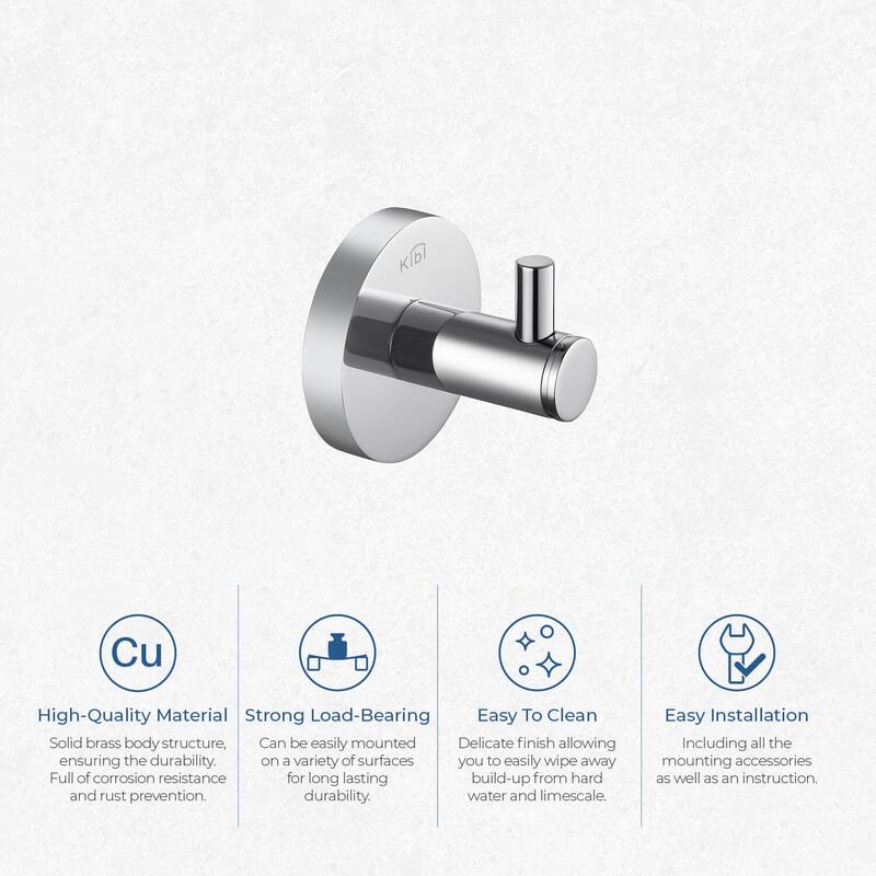 Circular Bathroom Towel & Robe Hook
