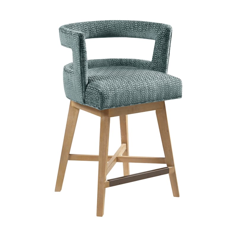 Madison Park Glenwood 180 degree Swivel Counter Stool Auto-Return