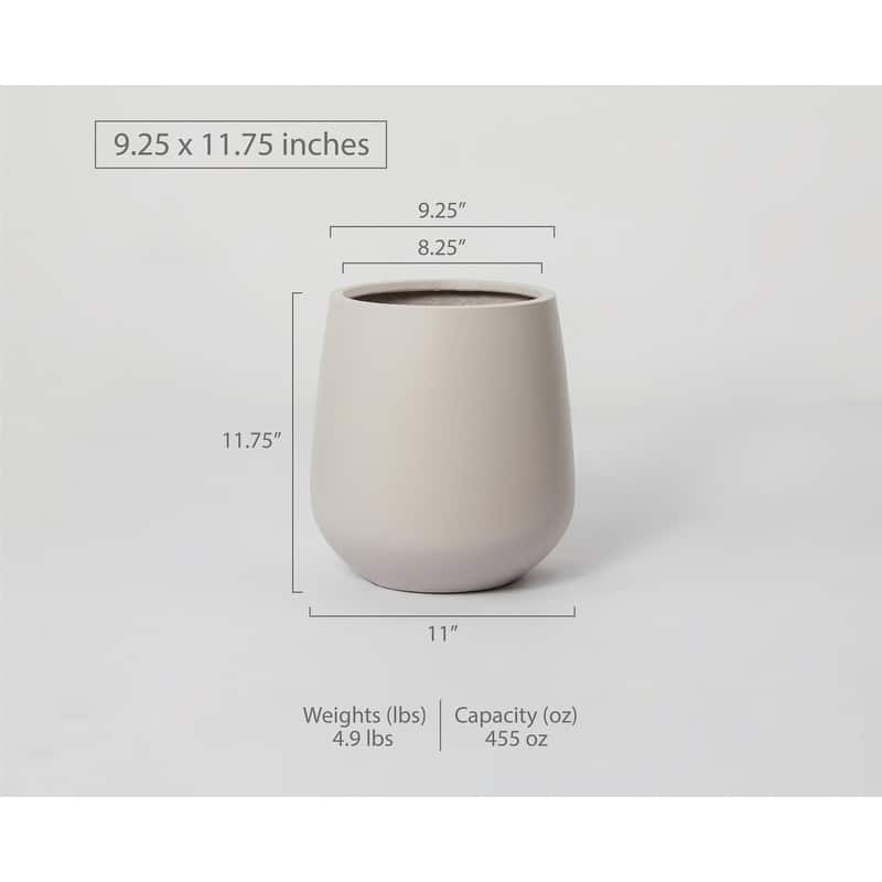 Indoor/Outdoor Large Nordic Minimalist Lightweight Round Planter Pot