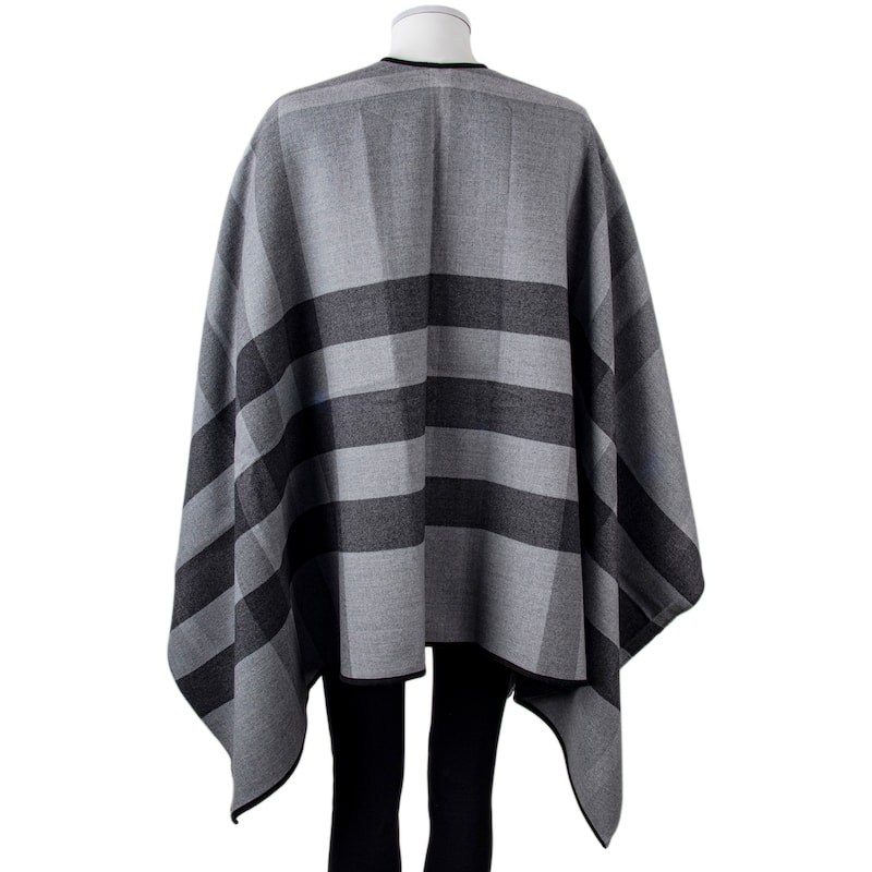 Burberry Reversible Check Merino Wool Poncho