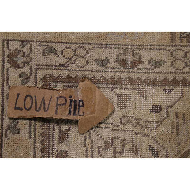 Distressed Tabriz Persian Vintage Area Rug Handmade Wool Carpet - 7'10"x 11'2"