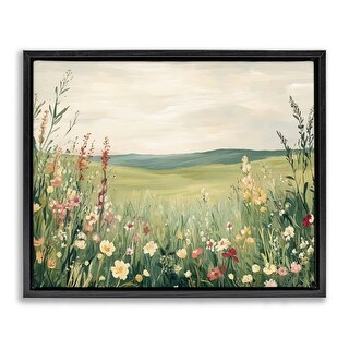 Stupell Nature's Meadow View Framed Floater Canvas Wall Art Design By ...