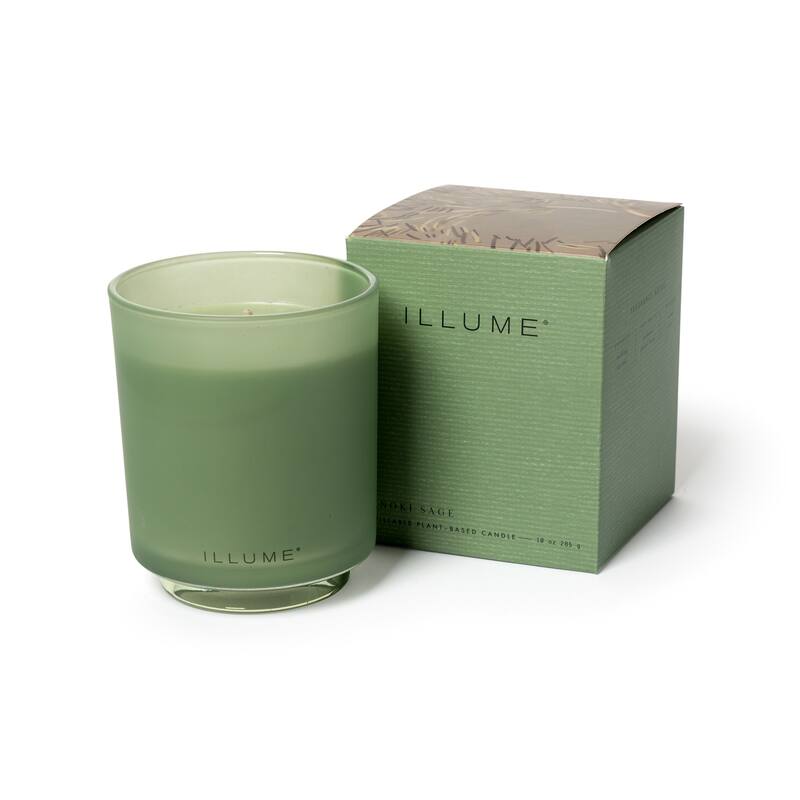 Beautifully Done Essentials Hinoki Sage Demi Vanity Tin Scented Candle - Refillable Boxed Glass