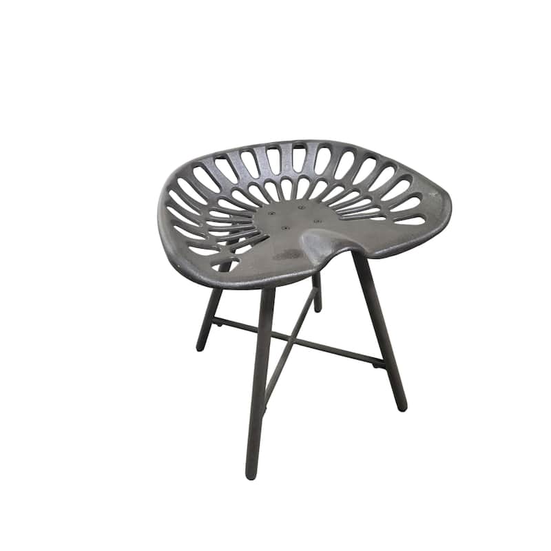 Tractor Seat Iron Stool - 18" - Black