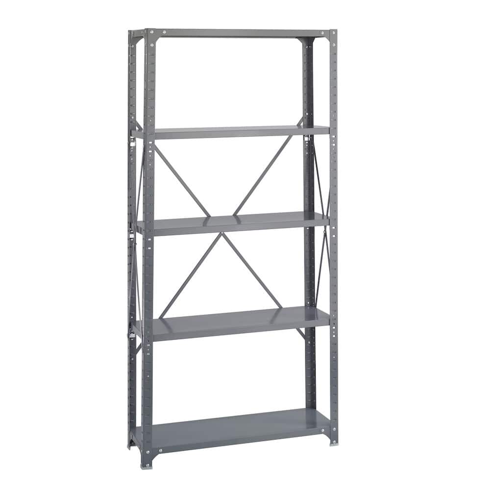 5-Shelf Steel Storage Shelving 36" W x 12" D x 75" H