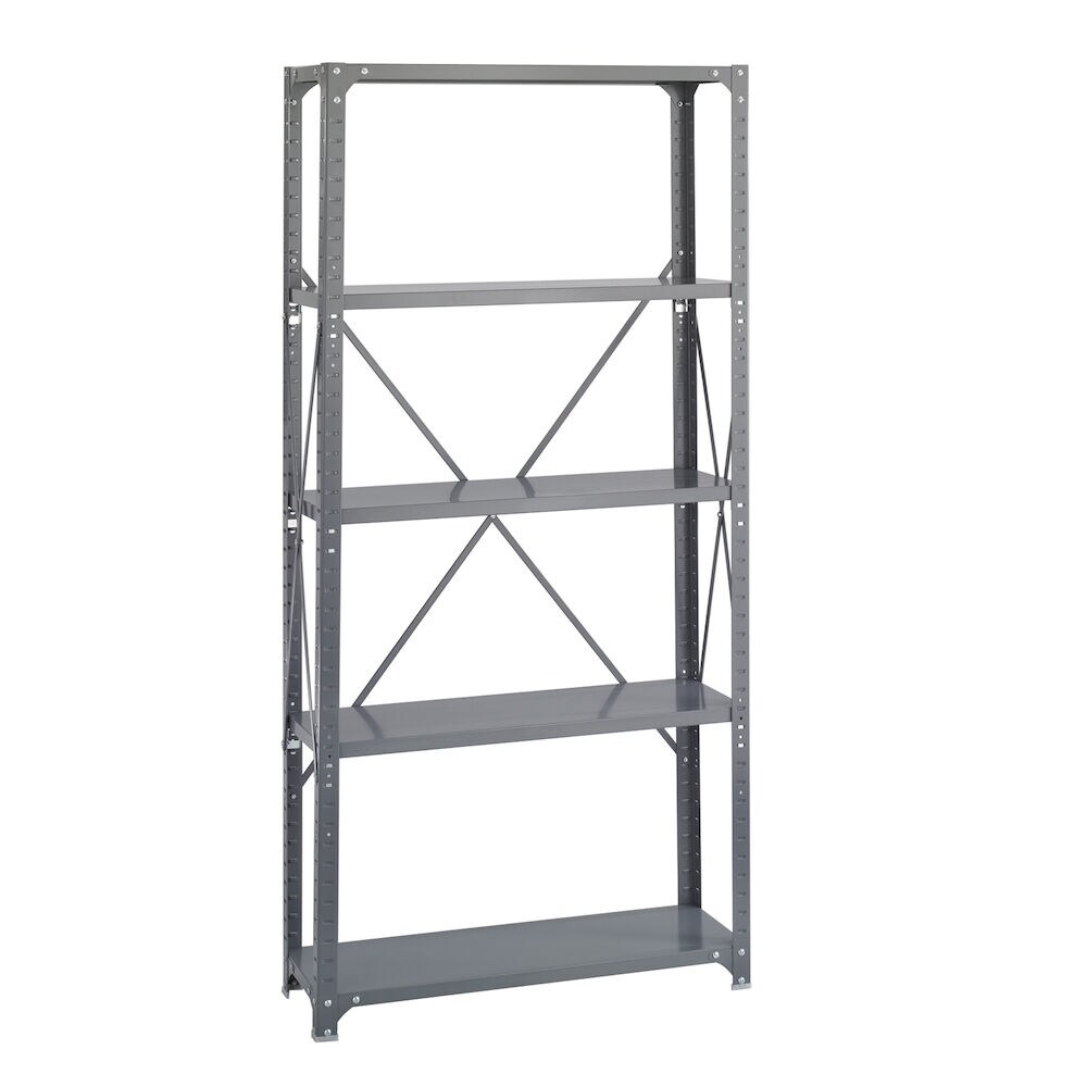 5-Shelf Steel Storage Shelving 36" W x 12" D x 75" H