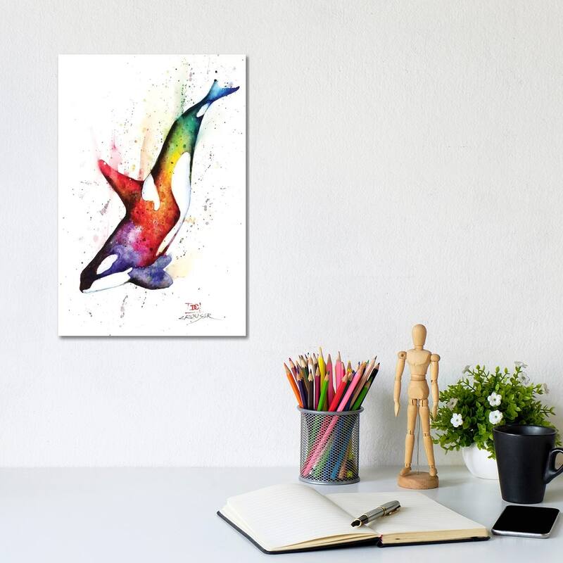 iCanvas "Orca" by Dean Crouser Canvas Print - 12x8x0.75