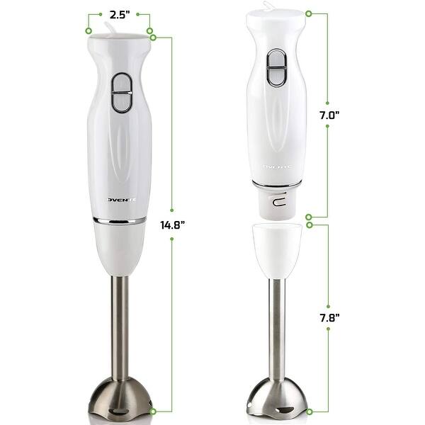 groef Frank Vervoer Ovente Electric Immersion Hand Blender 300 Watt 2 Mixing Speed with  Stainless Steel Blades, HS560 Series - Overstock - 23465964