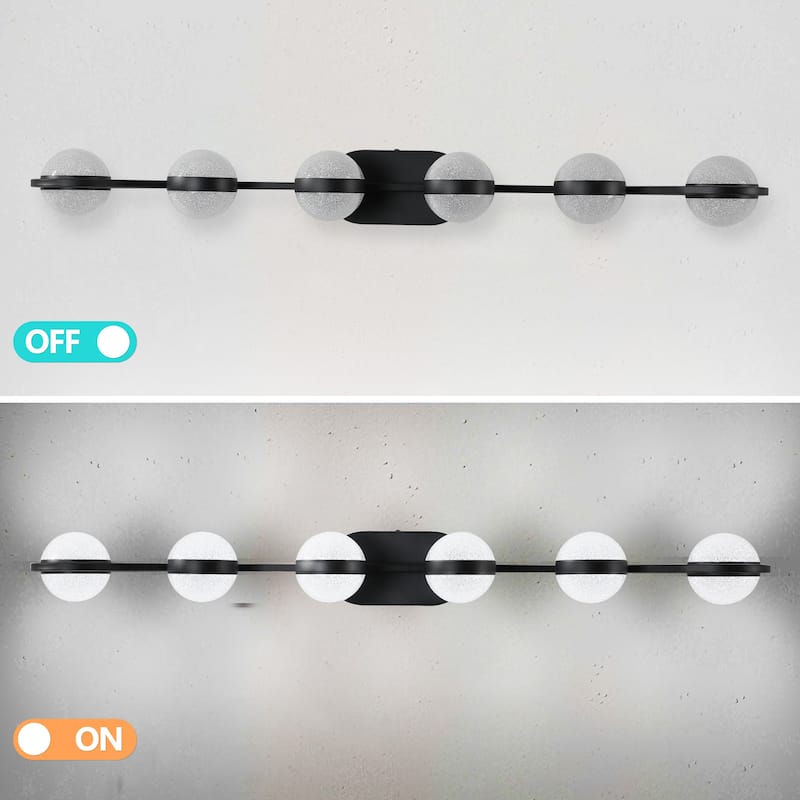 Modern Vanity Lights with 6 LED Bulbs For Bathroom Lighting