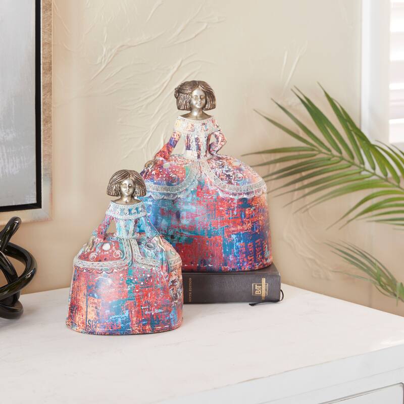 Multi Polystone Tuscan Sculptures (Set of 2)