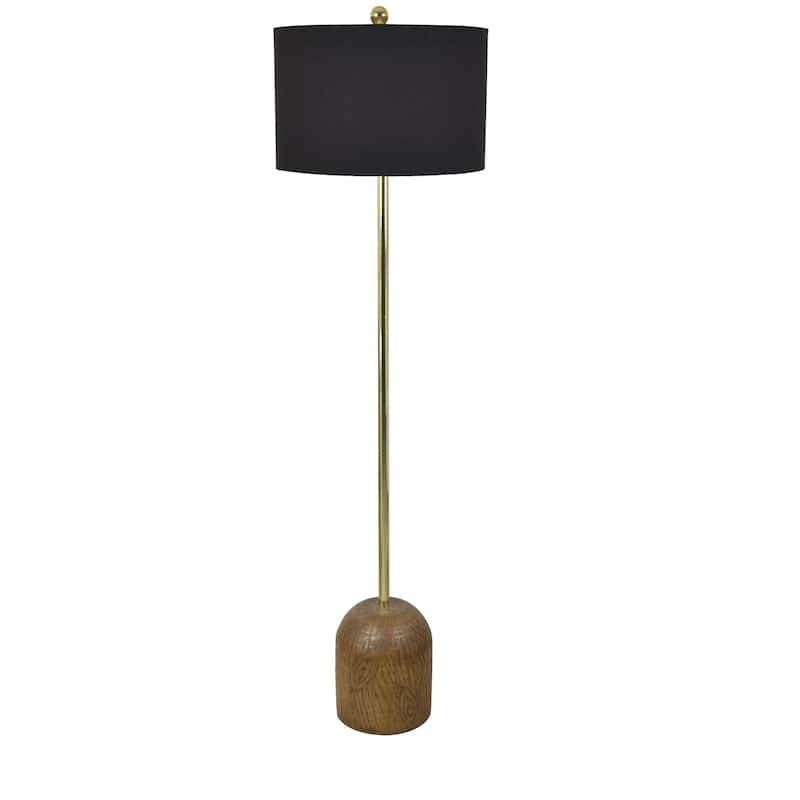 Andrea 61.5" H Metal & Resin Floor Lamp - 17 x 17 x 61.5